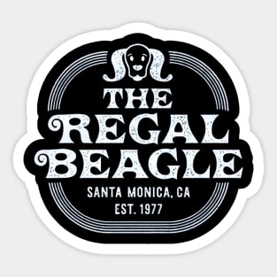 Regal Beagle Company Retro Vintage Santa Monica Sticker